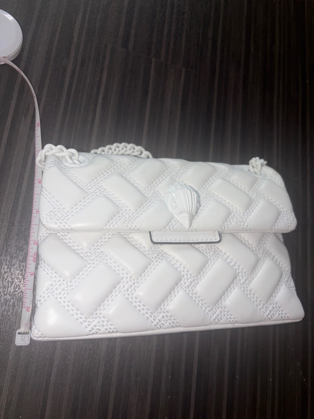 Kurt Geiger White Quilted Mini Bag - Picture 8 of 8